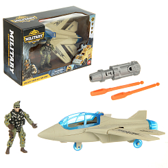 Набор военного "Самолёт" 27х10,5х17,5 см.