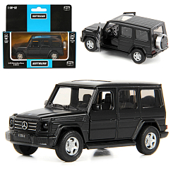 Машина металлическая 1:42 Mercedes-Benz G350d. Двери откр., цв. черный, инерция