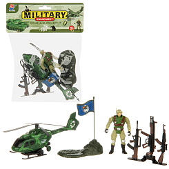 Набор солдатиков "Вертолёт" 18х5х23 см.