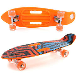 Скейтборд 65*20 СМ, колеса PU  в асс