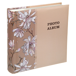Фотоальбом 200ф 10X15см, бум.карм.с мемо, книжн. пер-т