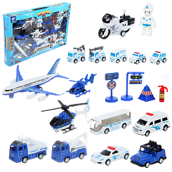Набор машинок "Аэропорт" 44.8х5.2х28.2 см.