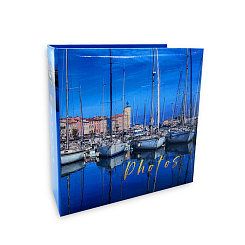 Фотоальбом 200ф 10X15см, бум.карм.с мемо, книжн. пер-т