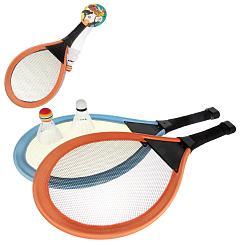 Н-р ракеток с воланчиками, свет, (ракетка 56-26,5) см, сетка