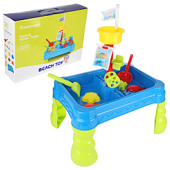 Песочный набор со столиком 50-12-37 см, в кор.