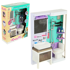 Игровой набор Ванная, св., зв., 26,5х9,5х36,5 см, кор.