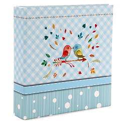 Фотоальбом 200ф 10X15cм, бум.карм.с мемо, клеевой пер-т