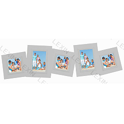 Фоторамка деревянная 10Х10(3)+10Х15(2)
