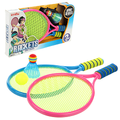 Н-р ракеток с воланч. и мячиком в коробке 43*21см