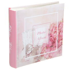 Фотоальбом 200ф 10X15см, бум.карм.с мемо, книжн. пер-т