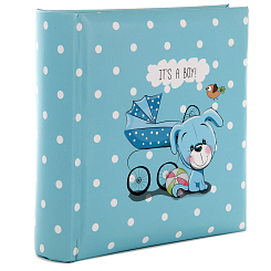 Фотоальбом 300ф 10X15см, бум.карм.с мемо, книжн. пер-т, 2ф на стр.