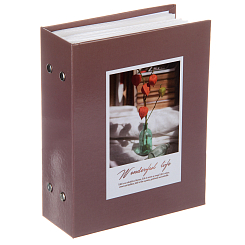 Фотоальбом 100ф 10X15см, ПП карм.