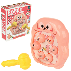 Развивающая игрушка - стучалка  "Кролики", в кор.