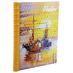 Фотоальбом 10 "магнитных"листов 23X28см, пер-т внутр.спираль, 3D эффект