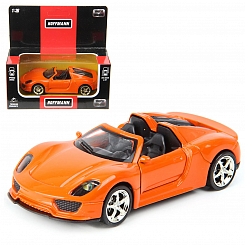 Машина металлическая MILANO SPORT CAR 1:36, дв. откр., инерц., свет