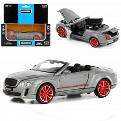 Машина металлическая  Bentley Continental Supersports ISR (open) 1:32, звук/свет, двери/багажн./капот откр.,инерц