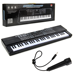 Синтезатор электронный на бат., 61 клавиша, микрофон, 72*9*23 см