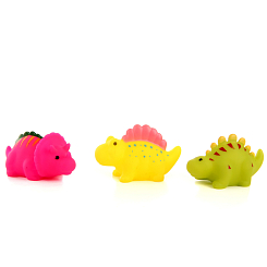 Игрушки для ванной "Добрые динозаврики", 19х3,5х22 пакет