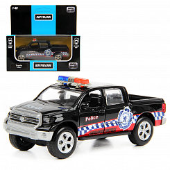 Машина металлическая Toyota Tundra Police Car 1:40, дв. откр., инерц., свет