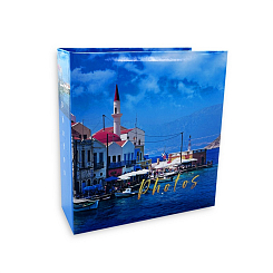 Фотоальбом 200ф 10X15см, бум.карм.с мемо, книжн. пер-т