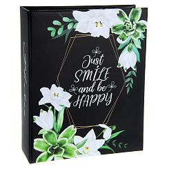 Фотоальбом 304ф 10X15см, ПП карм., 2ф на стр, черные страницы