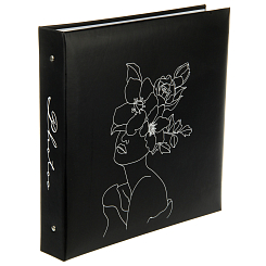 Фотоальбом 500ф 10X15см, ПП карм, пер-т 3-кольца