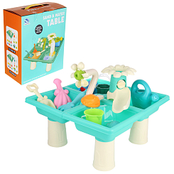 Песочный набор со столиком 29-16-36 см, в кор.