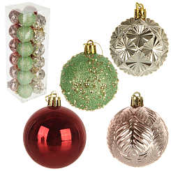 Н-р из 24-ти пластиковых шаров, 6см