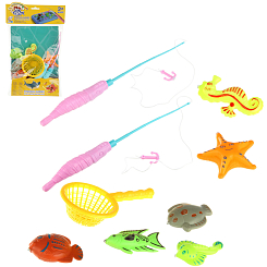 Игра рыбалка с сачком 21х34х4 см.