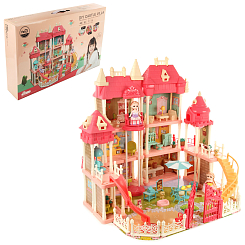 Дом с куклами "Особняк принцесс" с акс., св., зв., 69х12х44 см, кор.
