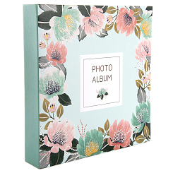 Фотоальбом 400ф 10X15см, ПП карм., пер-т 3-кольца