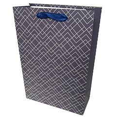 Подарочный пакет больш. 21x30x9 см, ламинированный