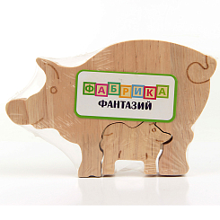 Деревянная игрушка фигурки животных "Чей малыш"