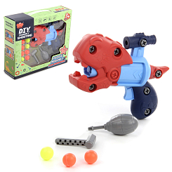 Конструктор-скрутка пистолет, 29х8х25, кор.