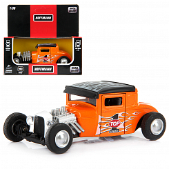 Машина металлическая HOT ROD 1:36, дв. откр., инерц., свет, звук