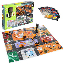 Набор машиинок "Светофор" металл 35х6.5х24 см.