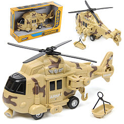 Вертолет DESERT MILITARY HELICOPTER 1:16, со зв. и св., фрикц.