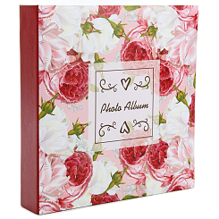 Фотоальбом 400ф 10X15см, ПП карм., пер-т 3-кольца