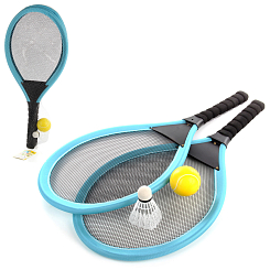 Н-р ракеток с воланч. и мячиком в сетке 59*28см