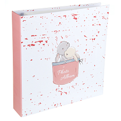 Фотоальбом 400ф 10X15см, ПП карм., пер-т 3-кольца