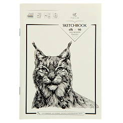 Блокнот для зарисовок А5 40л на скрепке Silk