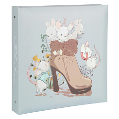 Фотоальбом 500ф 10X15см, ПП карм, пер-т 3-кольца