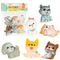 Игрушка для ванной - набор "Собачки", 6 шт, пакет с хеддерм