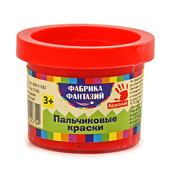 Пальчиковые краски 1штх50мл красный