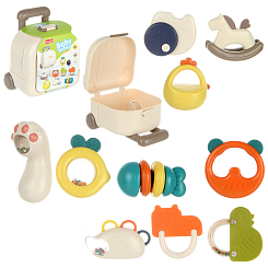 Набор погремушек 10 шт, пластиков упаковка