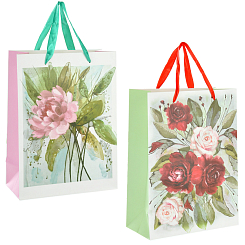 Подарочный пакет ср. 20x27x9,8 см, ламинированный