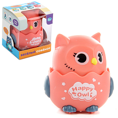 Развивающая игрушка Покатушка "Совенок ", цвета в асс.