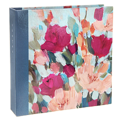 Фотоальбом 200ф 10X15cм, бум.карм.с мемо, клеевой пер-т