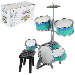 Барабанная установка (5 барабанов: диам 28,22, 16 см) "Концерт", со светом, в кор