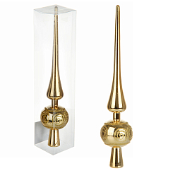 Наконечник на елку 29 см, цвет золото, 1 шт/ПВХ кор